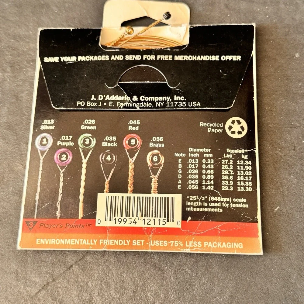 D'Addario‎ EJ17 Acoustic Guitar Strings Phosphor Bronze Medium New USA Made